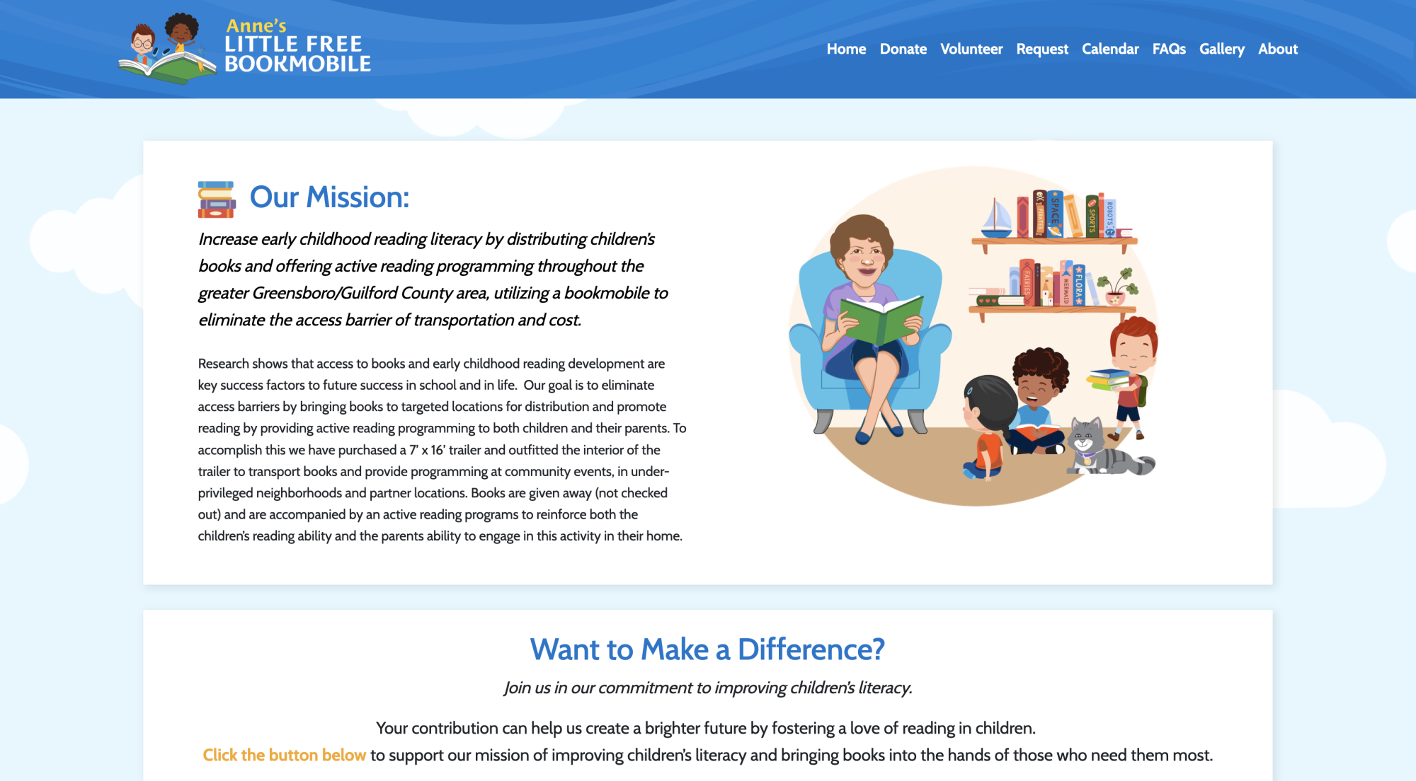 Bookmobile website preview